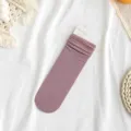 Women summer thin velvet breathable stackable mid-tube socks soft comfortable casual wear - Fuschia