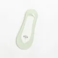 Summer thin women invisible socks, non-slip low cut boat socks, breathable ice silk for flats. - One Size / Green