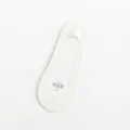 White ice silk invisible boat sock, thin summer low-cut anti-slip short sock variant. - One Size / White
