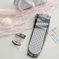 Summer sheer mesh polka dot mid tube socks cute ballet style sweet fashion hosiery for women - One Size / Black
