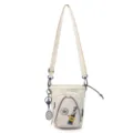 Bolso bandolera beige para móvil exterior senderismo pequeña bolsa mensajero casual - Blanco