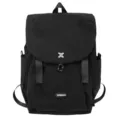 Sac à dos noir de grande capacité pour le sport en plein air avec boucle et poche avant. - Noir