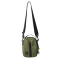 Grid tactical mini shoulder crossbody bag with zipper pocket and adjustable strap for daily use. - Single Bag / Green