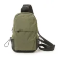 Bolso cruzado de nailon con estampado de cuadros verdes unisex, mochila informal para viajes. - Verde
