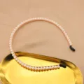 Elegant pearl headband for women, sweet fairy hair accessories, vintage chic style hair hoop. - Handmade Pearl Style