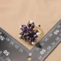 Natürliche Perle Blume offener Ring Vintage Kupfer vergoldet Fingerschnellen Schmuck - Schwarze Blume Drahtgewickelt Stil