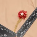 Orecchini pendenti perla corallo nappa rame placcato oro 18k zircone fiore gioiello - Orecchini Set Nappa Bambù di Mare