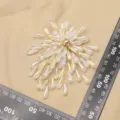 Elegant crystal flower brooch with iridescent teardrop beads and pearl center for women. - Magic Color Branch Set Style