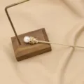 Natürliche Perlen Haarnadel elegante antike Haarspange für klassische Hochsteckfrisuren - Weiße Edison-Perlen-Haarnadel