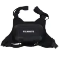 Taktische Brusttasche für Outdoor Wandern, multifunktionale schwarze Streetwear Weste. - Reguläre Passform / Schwarz