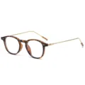 Gafas redondas carey anti luz azul con montura transparente y patillas metalicas finas. - Anti-Luz Azul (C3) / Carey