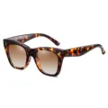 Gafas de sol de ojo de gato carey para mujer de moda, lentes degradadas marrones, montura. - Marco de Carey Degradado Marrón