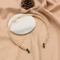 Elegantes dünnes goldenes Haarband mit rosa Perlen. Ideal für den Alltag und Modepartys. - Lila Perlen Stirnband