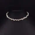 Collana di perle d'acqua dolce barocca catena corta elegante gioiello da donna. - Stile Barocco Lucido Doppio Lato