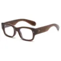 Dicker rahmen blaulichtfilter brille retro rechteck optische brille fur damen und herren - Stil C5 (5120) / Transparentes Tee