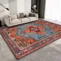 Persian style living room rug large anti-slip floor mat for bedroom and coffee table decor - Persian Rug - 9