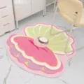Cute pearl seashell plush rug for living room and bedroom, soft fuzzy floor mat decor. - 40*40CM / Pearl Shell 1