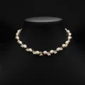 Natürliche Süßwasser Barock Perlenkette für Damen, elegante minimalistische Schlüsselbeinkette. - Barock Unregelmäßige Perlen Set Halskette