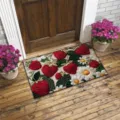 Tappeto fragola e margherita, morbido tappetino soffice per ingresso e bagno. - 40x60cm / FYR-3