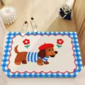 Felpudo de entrada con lindo perro salchicha, alfombrilla antideslizante para pasillo y hogar. - 40*60cm / Animal Lindo 4