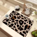 Leopard print diatomaceous earth dish drying mat for kitchen counter and table protection - 20*30cm / Leopard Print Series - 4