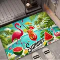 Flamingo Kieselgur Badvorleger, sommerliche tropische rutschfeste Fußmatte Zuhause. - 40*60cm / Flamingo——3