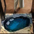 3D Hohlensee Motiv Fußmatte Absorbierender Kristall Samt Rutschfester Eingangsteppich - 40*60cm / 3D-Visuell —— 17