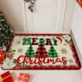 Christmas doormat red buffalo plaid holiday floor mat indoor festive home decoration - 40*60cm / Christmas-3
