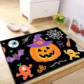 Halloween doormat absorbent non-slip floor mat funny cartoon pumpkin pattern for home entry - Halloween —— 6