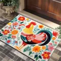 Vibrant rooster diatomite doormat, non-slip absorbent floor mat for home front door entrance. - 40*60cm / Colorful Rooster - 1