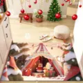 Christmas doormat non-slip floor mat holiday home entrance carpet cute cartoon festival decor - 40*60cm (Crystal Velvet) / Christmas Collection - 6