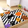 Halloween anti-slip floor mat crystal velvet absorbent rug for entryway bathroom hallway decor - Halloween 16