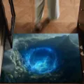 3D illusion abyss doormat crystal velvet anti-slip floor mat absorbent entrance rug - 40*60cm / 3D Illusion - 1