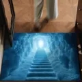3D ice cave pattern crystal velvet absorbent anti-slip floor mat for entryway and bathroom. - 40*60cm / 3D Visual Effects - 3