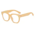 Lunettes carrees epaisses anti lumiere bleue, monture retro epaisse lunette de lecture optique. - +100 Lecture / Monture Thé