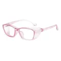 Roze anti-pollen veiligheidsbril helder montuur blauwlichtwerend stofdichte brille - Transparant Paars