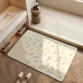 Alfombra de baño de tierra de diatomeas de lujo francés con diseño geométrico antideslizante - 40*60cm / Lujo ligero francés — 2