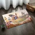 3D butterfly diatomaceous earth bath mat, super absorbent quick drying soft floor mat for bathroom. - Butterfly 16