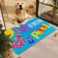 Summer pool diatom mud doormat, anti-slip absorbent floor mat for entryway and bathroom. - Beach Flip-Flops 3 / 40x60cm