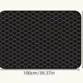 Car trunk mat non-slip crystal velvet black grid universal storage car boot mat 100cm - Six-Grid Pattern / 100x75cm