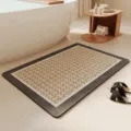 Modern minimalist bathroom absorbent mat fast drying floor mat for home hotel shower room decor - 40*60cm (Diatomaceous Mud) / Simple Stripes - 10