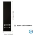 Rubber dart mat with throw line markers and dimensions, durable non-slip game floor mat. - Style 5
