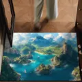 3D Landschaft Kristall Samt saugfähige Fußmatte rutschfeste Eingangsmatte Teppich - 40*60cm / 3D-Visueller Effekt —— 5
