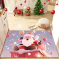 Tappetino decorativo natalizio a cartoni animati festivo assorbente antiscivolo ingresso - 40*60cm (Velluto di Cristallo) / Serie di Natale - 9