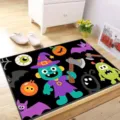 Halloween doormat absorbent anti-slip crystal velvet floor mat holiday home decor entry rug - Halloween —— 7