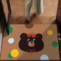Cute cartoon bear diatomaceous earth doormat, absorbent floor mat for entryway and bathroom. - Modern Minimalist Style 13