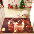 Tappeto natalizio da terra, zerbino assorbente e antiscivolo per ingresso della casa. - 40*60cm (Velluto di Cristallo) / Collezione di Natale - 13