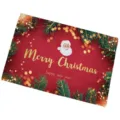Tappeto natalizio decorativo con Babbo Natale, zerbino antiscivolo assorbente per la casa e l'ingresso - 40*60cm (Velluto di Cristallo) / Collezione di Natale - 14