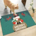 Tappeto natalizio antiscivolo assorbente zerbino decorativo con Babbo Natale stile SKU - 40*60cm (Velluto di Cristallo) / Serie di Natale - 16