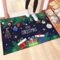 Zerbino Natalizio Tappeto Ingresso Cartone Animato Festivo Antiscivolo Assorbente - 40*60cm (Velluto di Cristallo) / Collezione di Natale 20